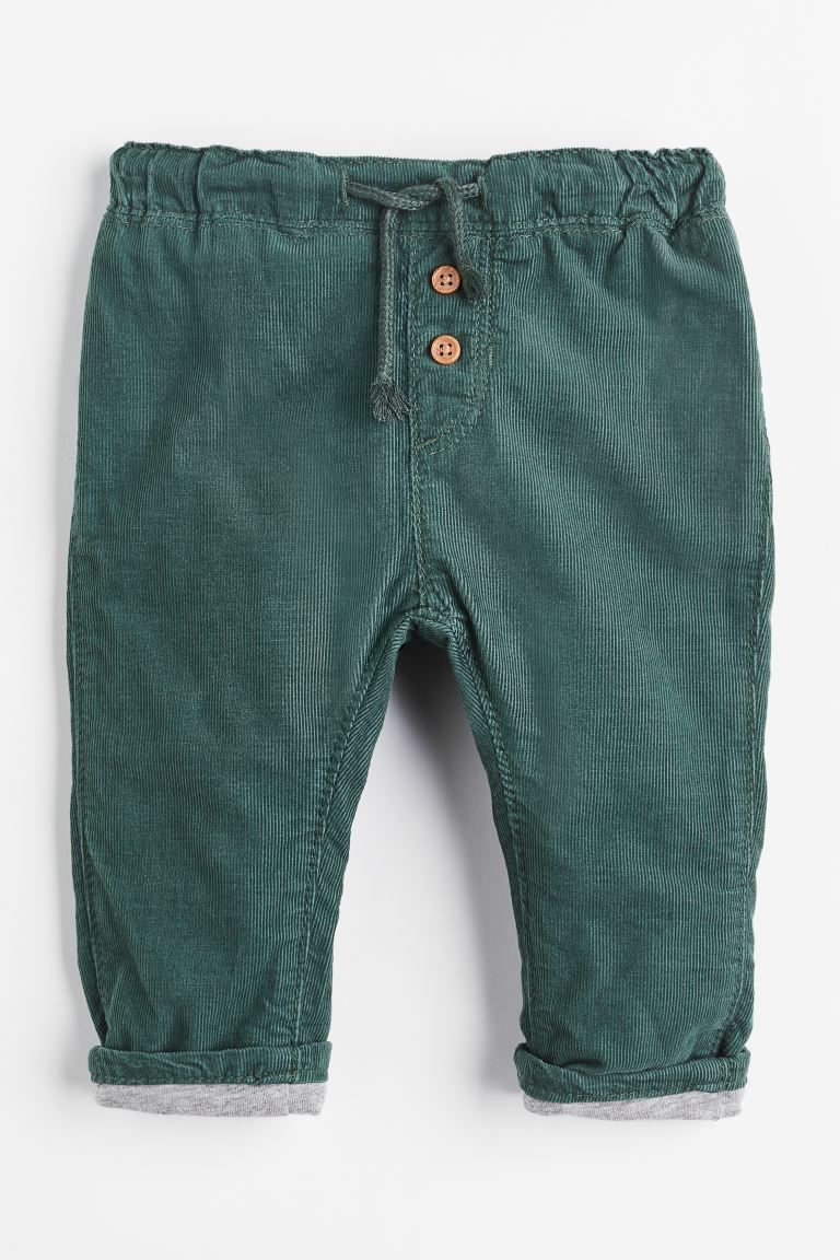 Fully Lined Corduroy Pants | H&M (US)