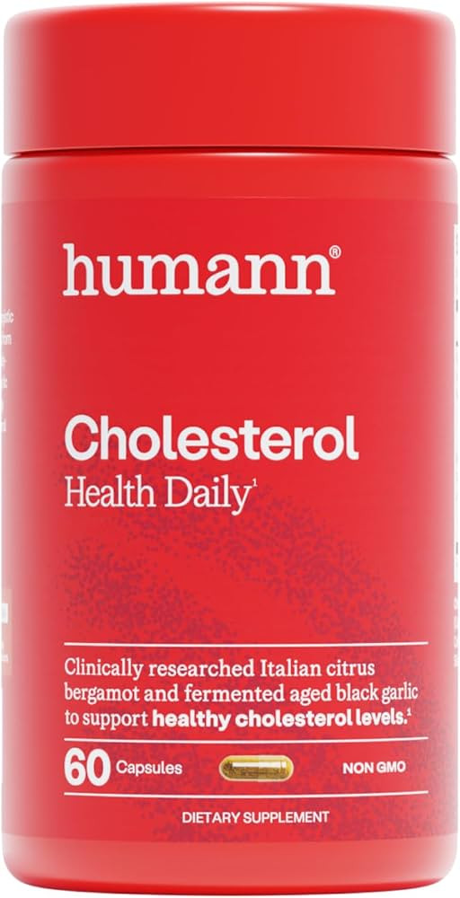 Humann Cholesterol Health Daily, Cholesterol & Lipid Support Supplement, Citrus Bergamot and Aged... | Amazon (US)