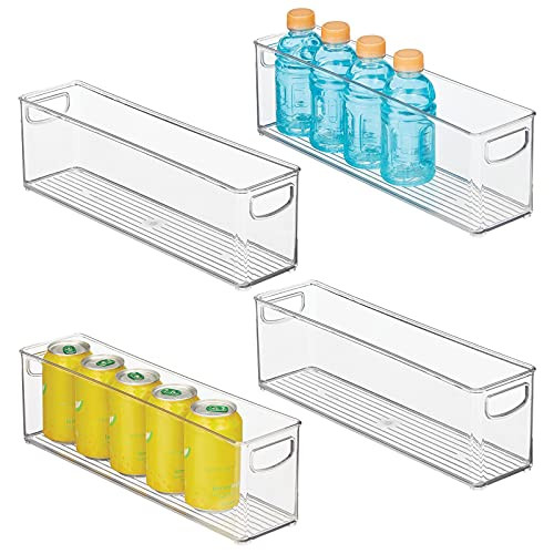 mDesign Plastic Kitchen Organizer - Storage Holder Bin with Handles for Pantry, Cupboard, Cabinet, F | Amazon (US)