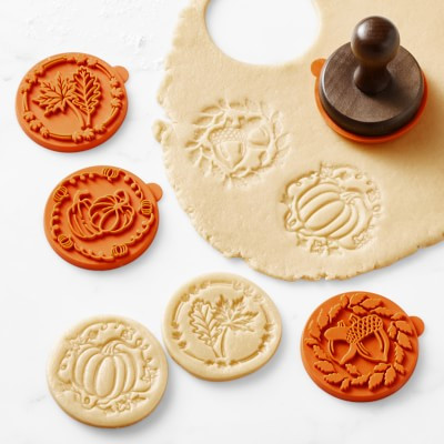 Williams Sonoma Fall Harvest Silicone Cookie Stamps, Set of 4 | Williams-Sonoma