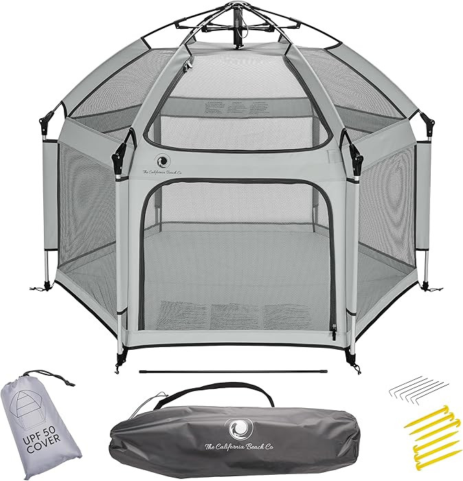 Light Grey POP 'N GO Baby Playpen - Indoor & Outdoor Playpen for Babies and Toddlers - Baby Beach... | Amazon (US)