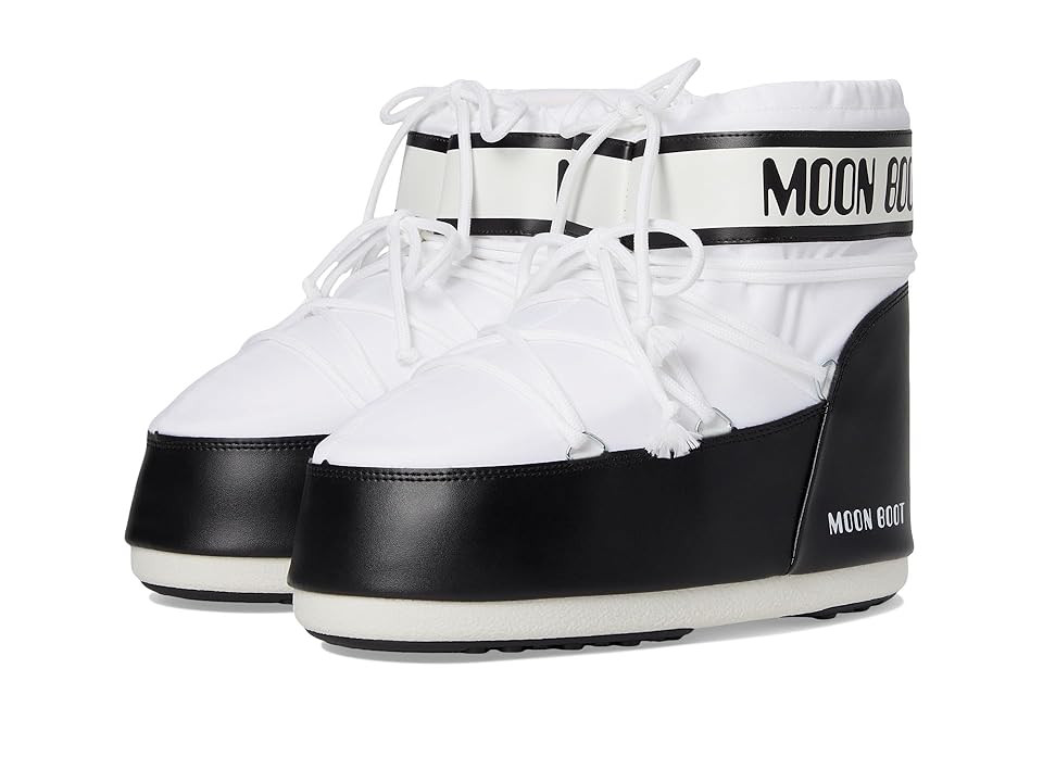 MOON BOOT Icon Low Nylon Boots White : EU 36-38 (US Men's - 4.5-6 - Women's 5.5-7) Medium | Zappos