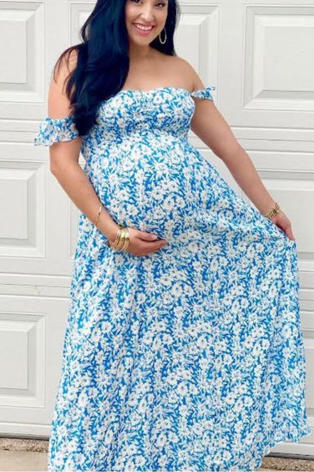 This spring maternity dress is so cute!

#LTKbump #LTKFind #LTKunder100