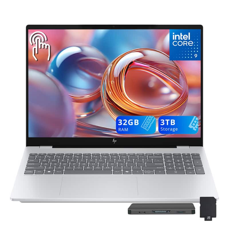 HP - Upgraded - OmniBook 7 16" 2K Touchscreen Laptop,Intel Core 9 270H,32GB DDR5,2TB SSD+1TB Dock Set,Backlit Keyboard,Win 11 - Silver | Best Buy U.S.