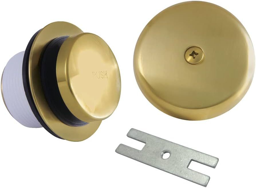 Kingston Brass DTT5302A7 Made to Match Easy Touch Toe-Tap Conversion, Tub Drain Kit, Brushed Bras... | Amazon (US)