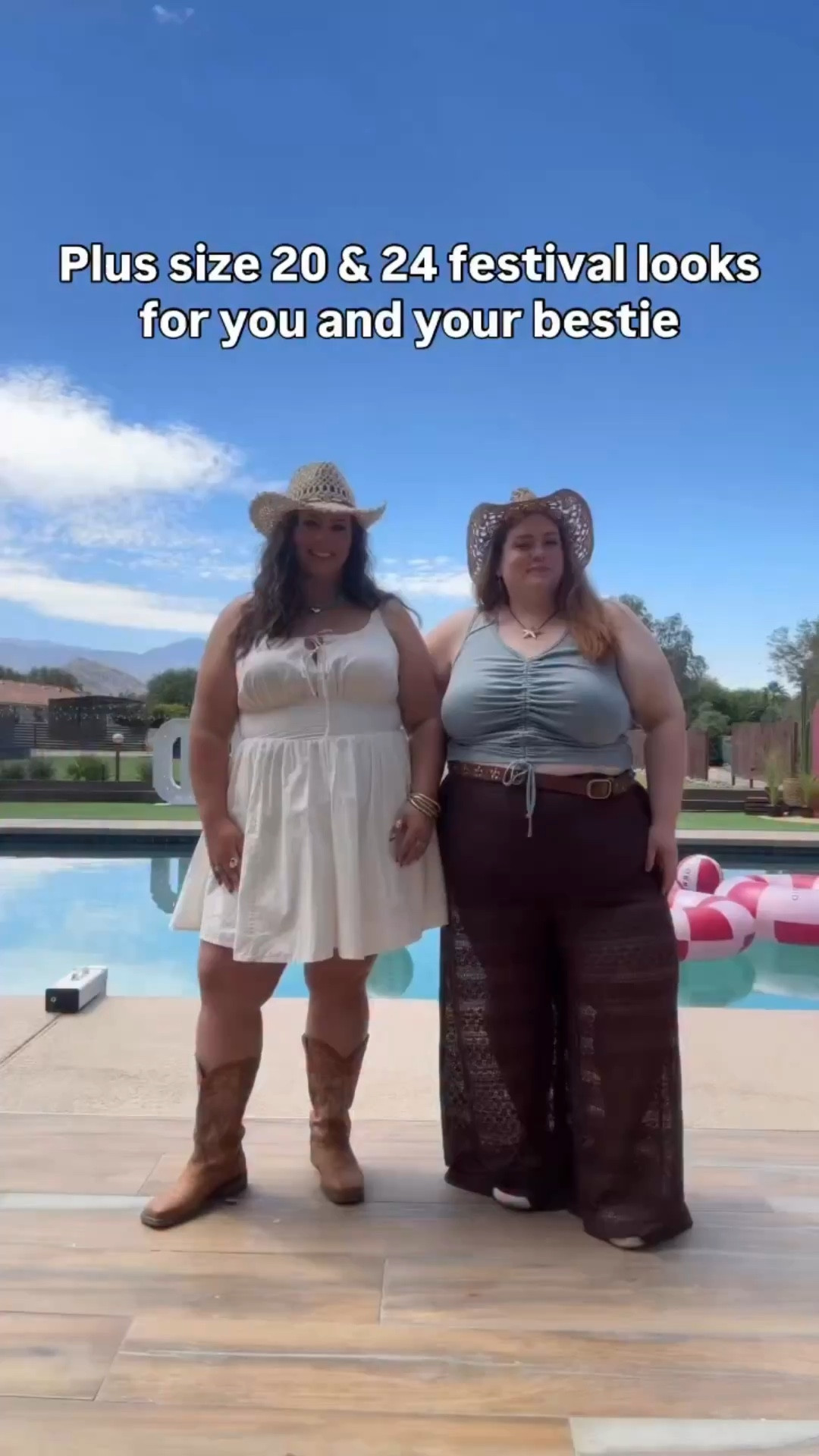 These looks @torrid had us festival READY!!! We love being able to shop as two different plus size besties and twin, match, or find on trend outfits to wear out. You can go to our LTKs for the looks and for Kimmy’s look comment SHOP and I’ll send them to you directly!!