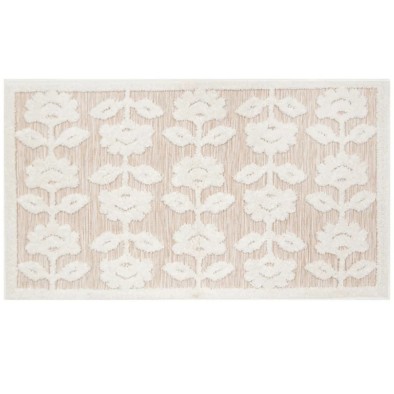 My Texas House Poppy 2' x 3' Driftwood Floral Indoor/Outdoor Area Rug | Walmart (US)