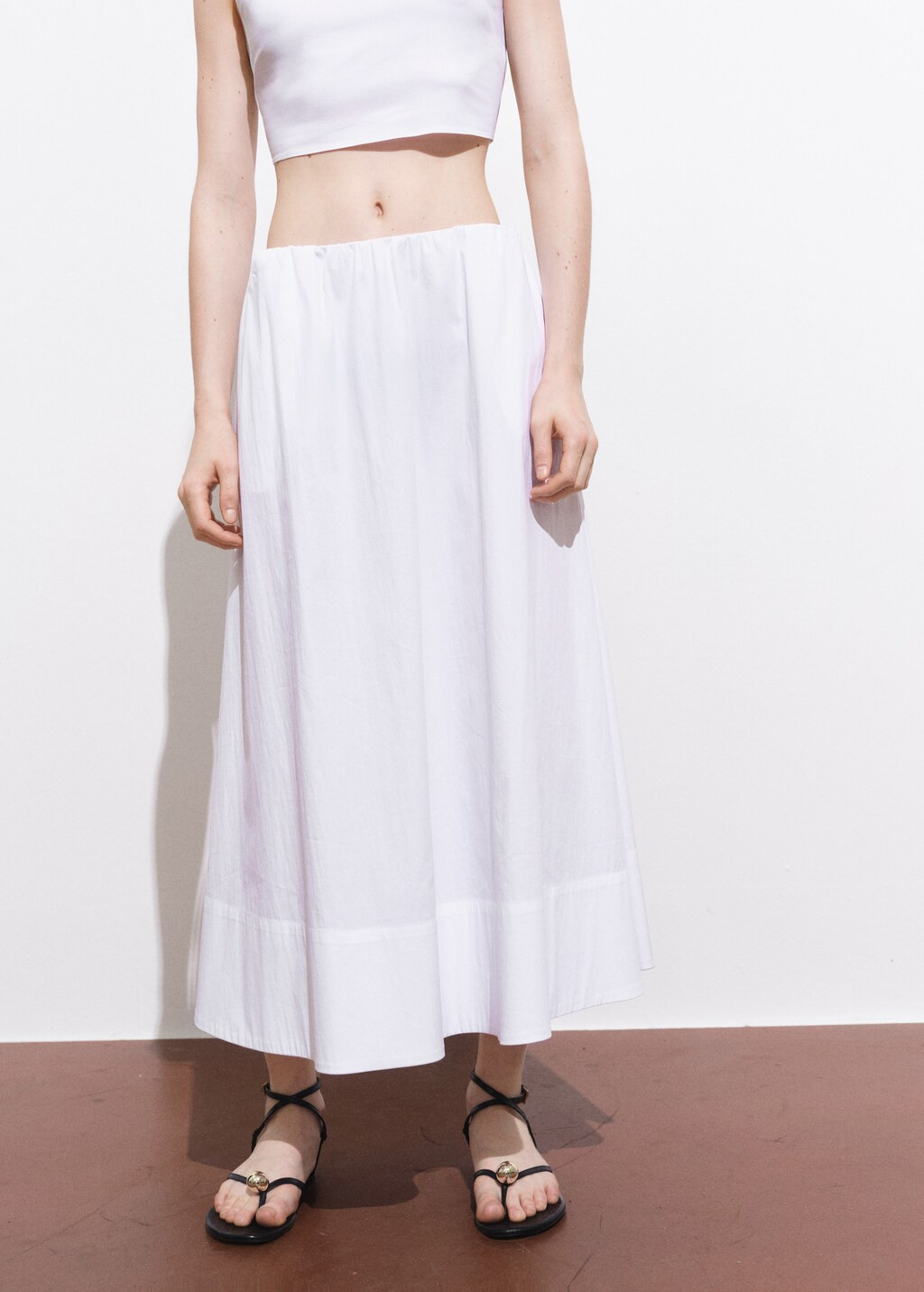 Flared cotton skirt - Women | MANGO United Kingdom | MANGO (UK)