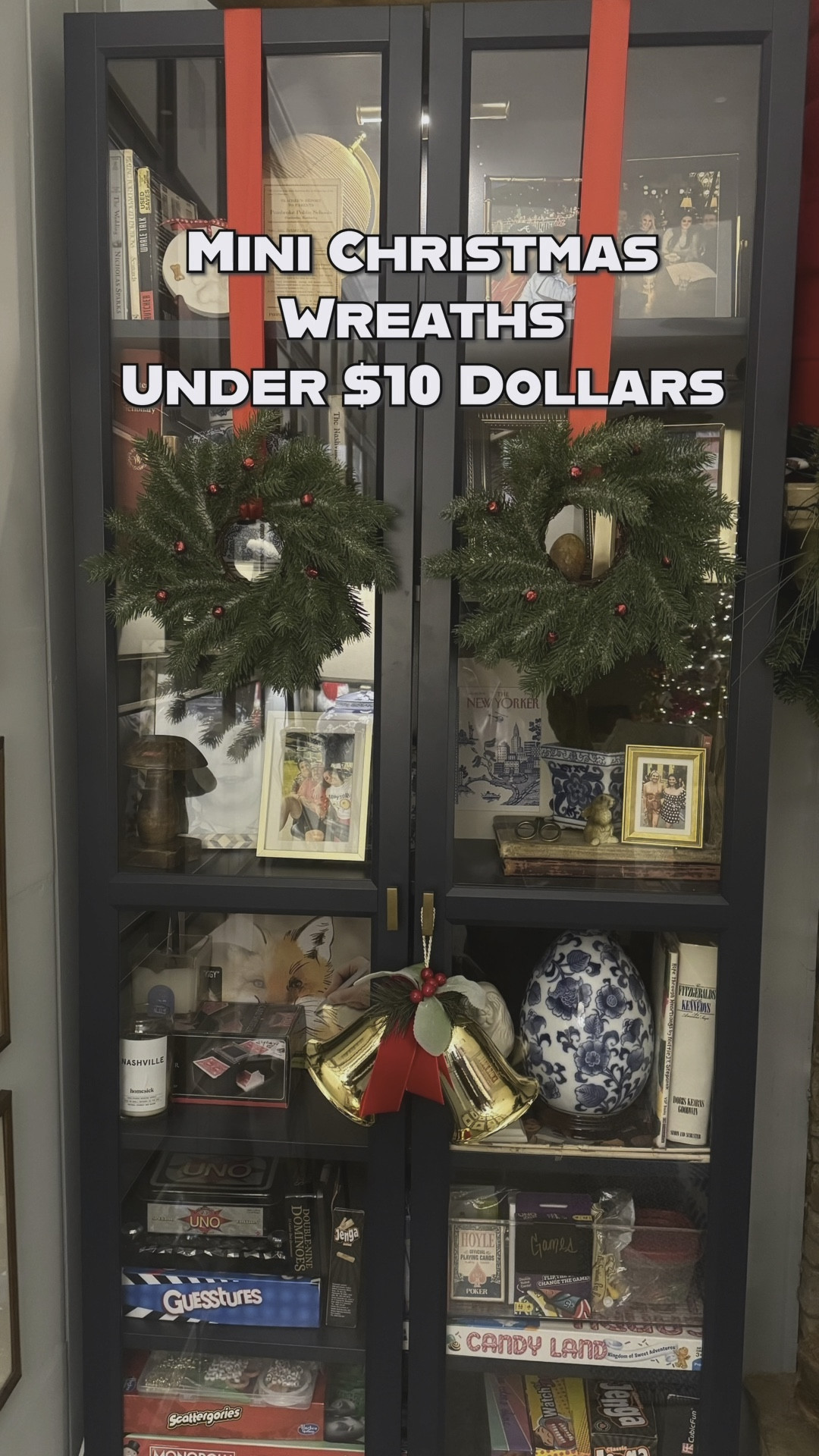 Absolutely obsessed with these mini wreaths we added to our bookshelves downstairs. These wreaths are so inexpensive, and such a great way to add a touch of Christmas to any room. Shop the wreaths I used here as well as some other inexpensive options at the links below!

#LTKHoliday #LTKHome #LTKSeasonal