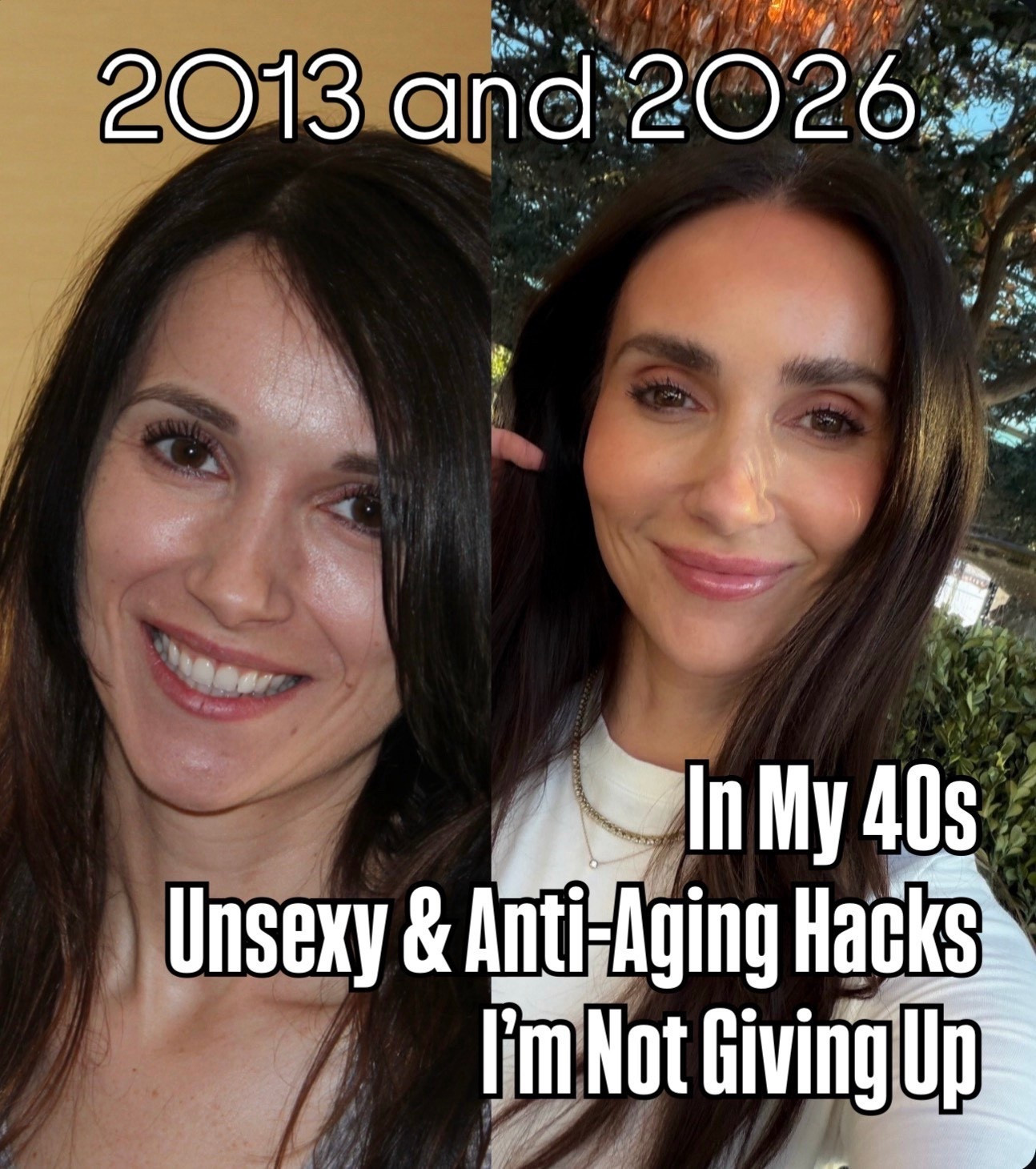 In my 40s… Then and now- anti-aging beauty hacks im not giving up … ever!

#LTKselfcare #LTKBeauty #LTKOver40