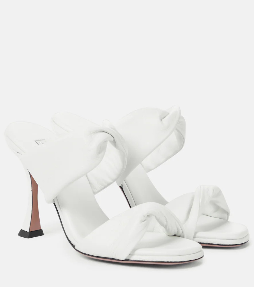 Aquazzura Twist 95 leather sandals | Mytheresa (DACH)