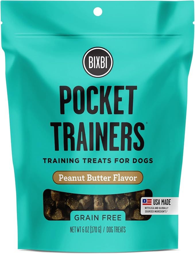 BIXBI Pocket Trainers, Peanut Butter (6 oz, 1 Pouch) - Small Training Treats for Dogs - Low Calor... | Amazon (US)