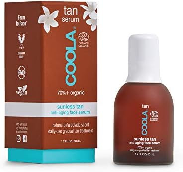 COOLA Organic Sunless Tanner Serum, Self Tan Face Serum for Anti-Aging and Skin Care, Piña Colad... | Amazon (US)