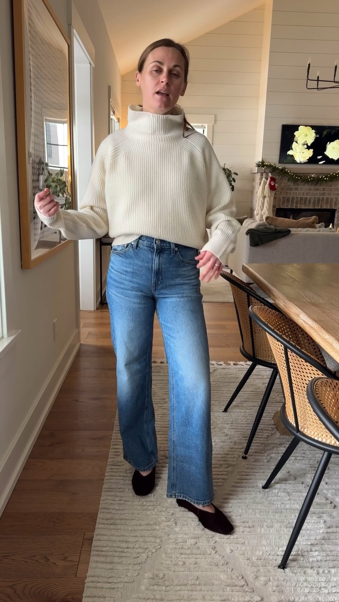 Sweater size small
Jeans run small - I went up a size to 26

#LTKdayinmylife #LTKgrwm #LTKootd