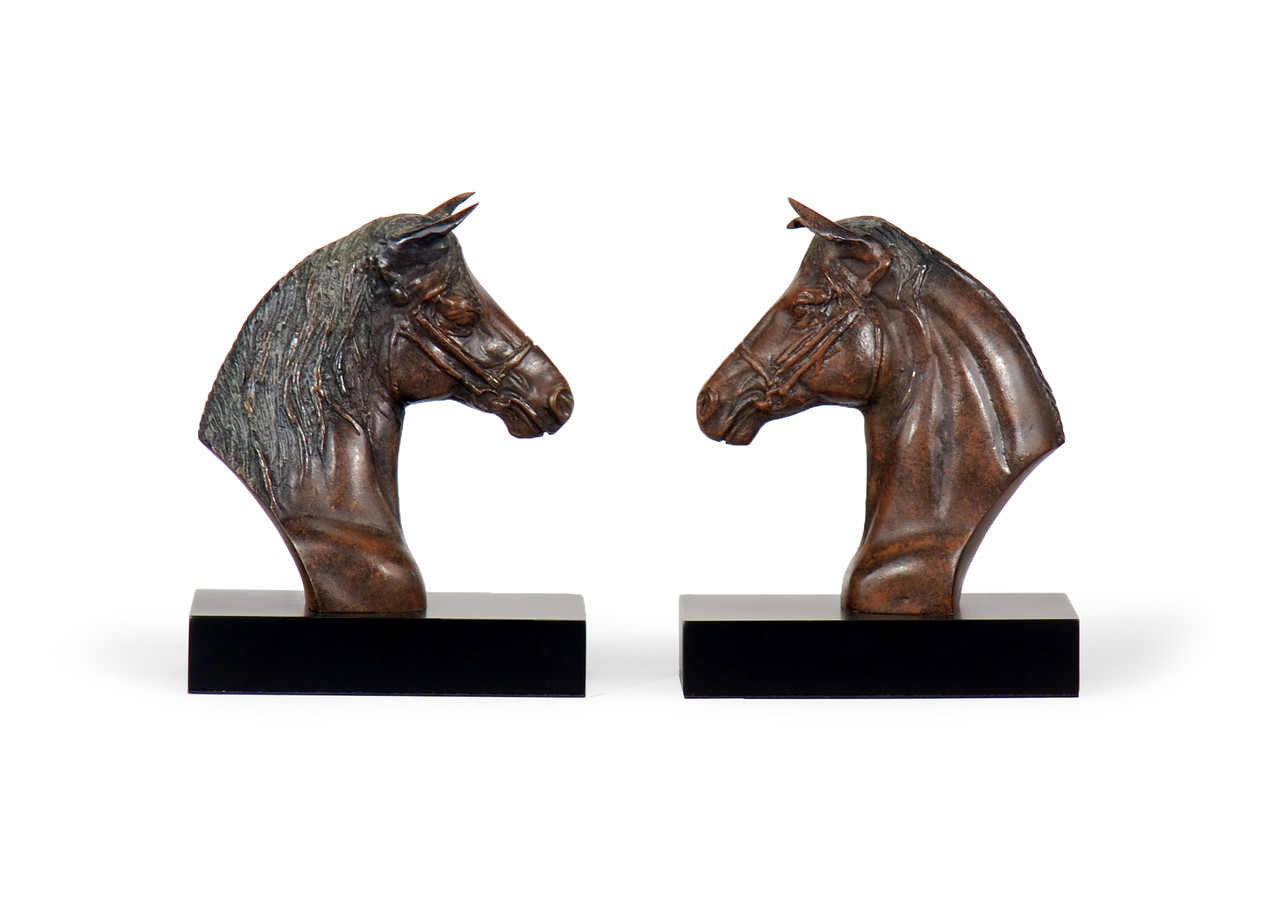 Horse Bookends (Pr) In Brown | 1stopbedrooms