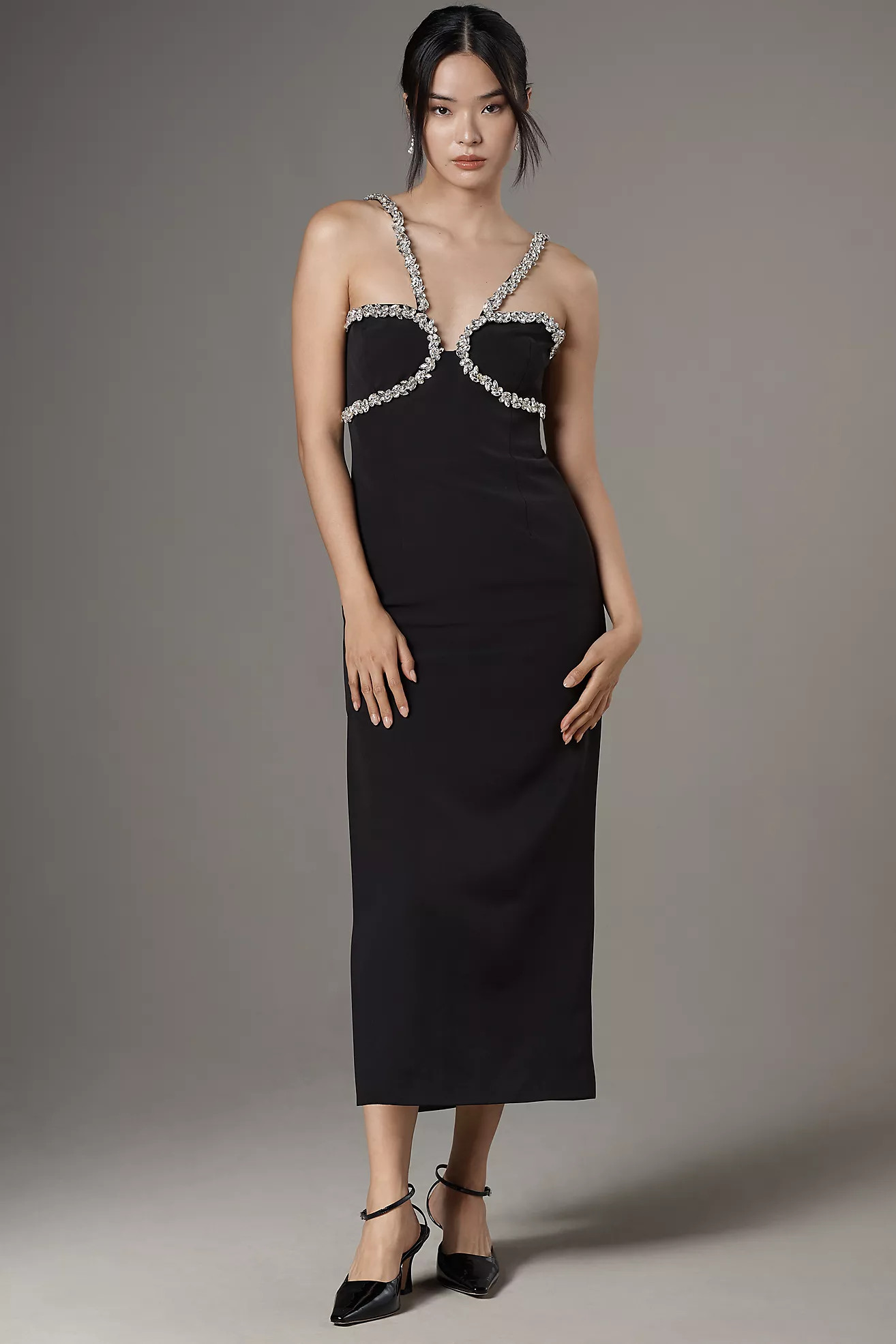 Bardot Amalia Diamante Midi Dress | Anthropologie (US)