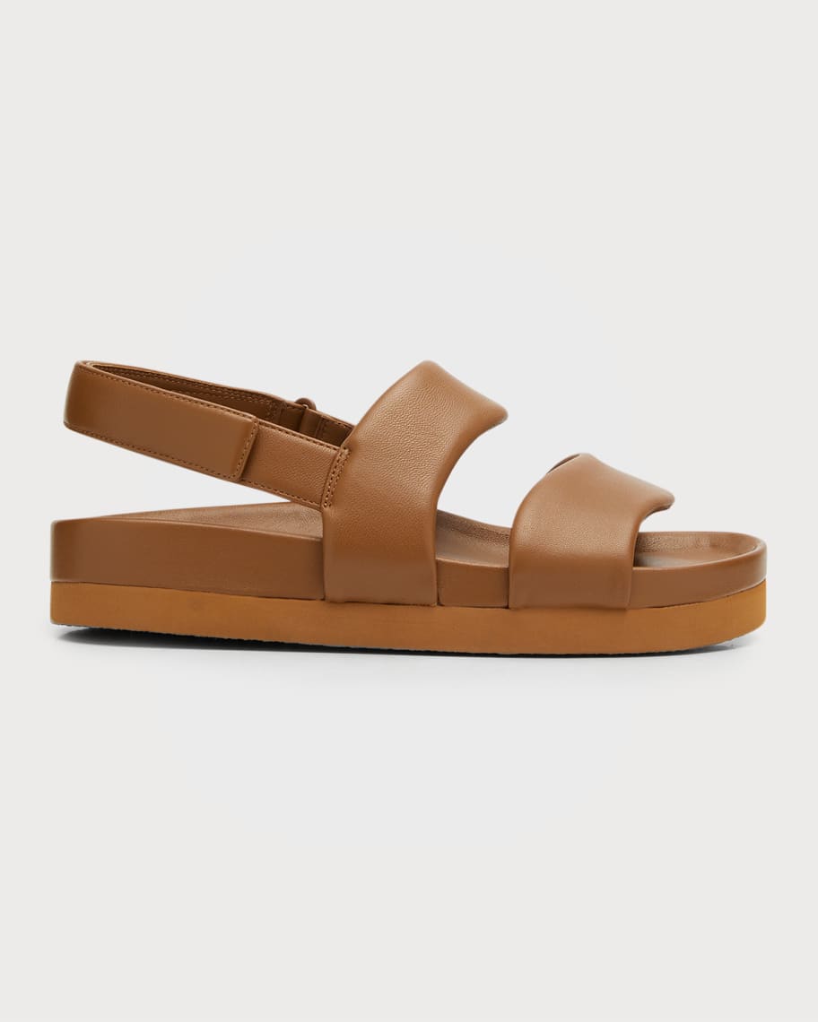 Vince Gemini Leather Comfort Slingback Sandals | Neiman Marcus