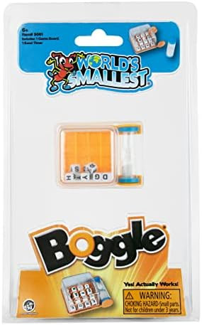 World's Smallest Boggle, Super Fun for Outdoors, Travel & Family Game Night | Amazon (US)