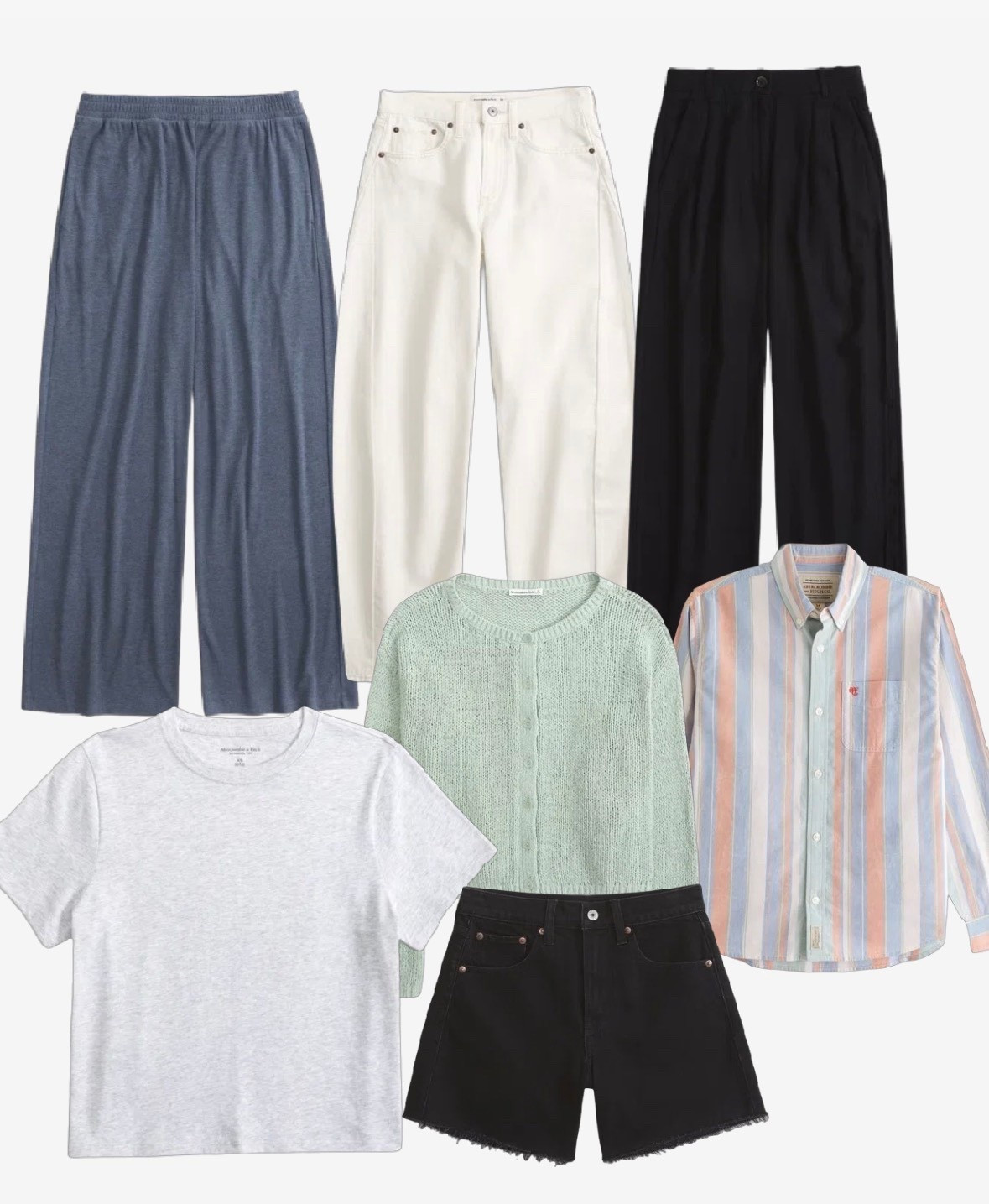 @abercrombie summer style outfit inspiration- shorts, jeans, T-shirts 

#LTKtravel #LTKstyletip #LTKsummer