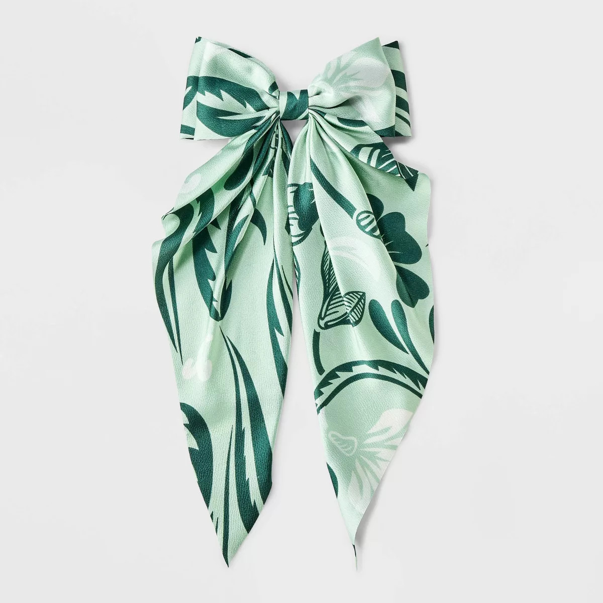 Floral Double Bow Hair Barrette - A New Day™ Aqua Green | Target