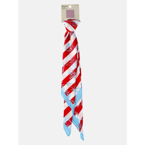 No Boundaries Women's Americana Print Square Scarf | Walmart (US)