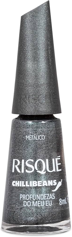 Esmalte Cinza Risqué & Chilli Beans Profundezas do Meu Eu Metálico 8ml | Amazon (BR)