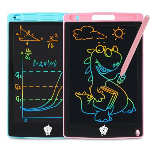 LCD Writing Tablet for Kids, 2 Pack Doodle Board Toddler Toys, Drawing Tablet, Doodle Board, Kids Games Writing Pad, Educational Christmas Gifts for Boys Girls, 8.5inch (Blue+Pink) | Amazon (US)