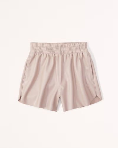 Vegan Leather Dolphin-Hem Short | Abercrombie & Fitch (US)