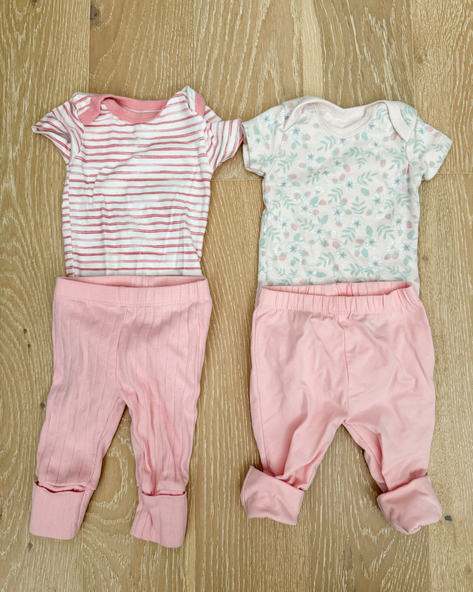 Cute spring outfits for baby girl 🌸 Loving these pink striped onesies and the sweetest strawberry print onesie paired with soft pink pants for an easy everyday look. Perfect for spring outings, playtime, or cozy days at home. The pants do run a little long.


#LTKmomlife #LTKKids #LTKBaby