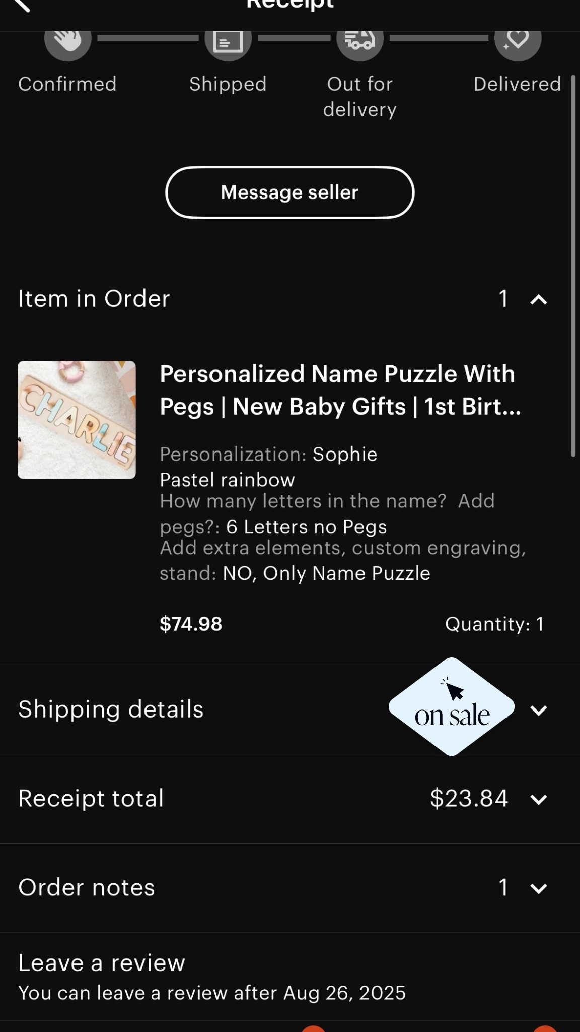 Just ordered this from busypuzzles on Etsy!! They are having a huge sale so I had to share!! It ends in 19 hours! The name puzzle is 70% off!! Makes the perfect gift and you can customize it so many different ways! 🩵🩷🤍

#LTKFindsUnder50 #LTKSaleAlert #LTKBaby