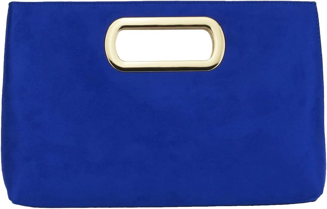 Top Handle Faux Suede Clutch | Amazon (US)