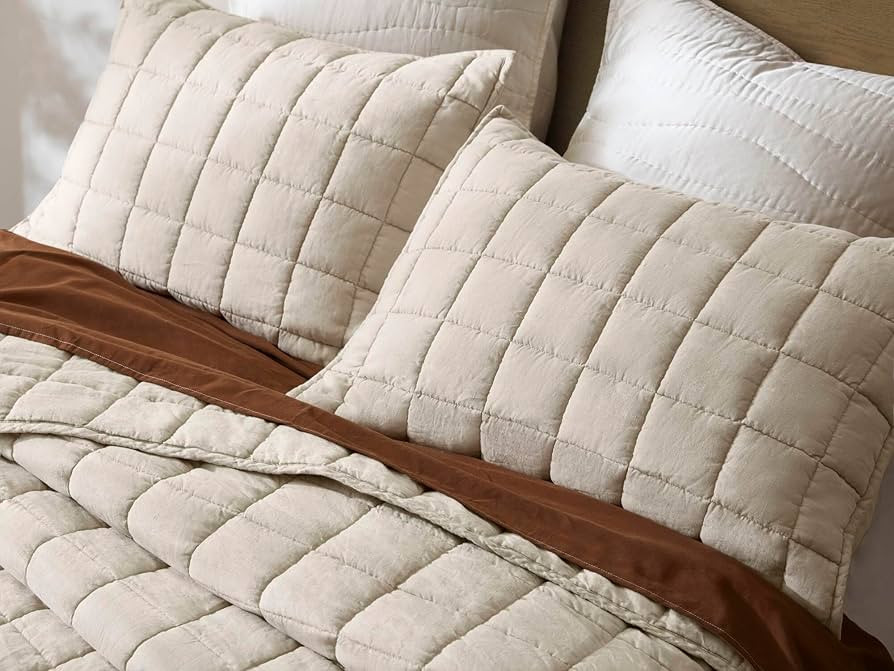 Harbor House French Flax Linen Garment Washed Quilt Set – 100% Linen, All-Season, Breathable & ... | Amazon (US)