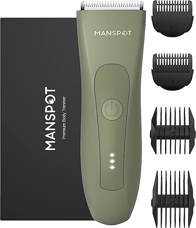 MANSPOT Manscape Hair Trimmer for Men and Women, Electric Ball Trimmer Pubic Body Shaver, Hypoall... | Amazon (US)