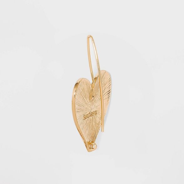 SUGARFIX by BaubleBar Shiny Heart Drop Earrings - Gold | Target