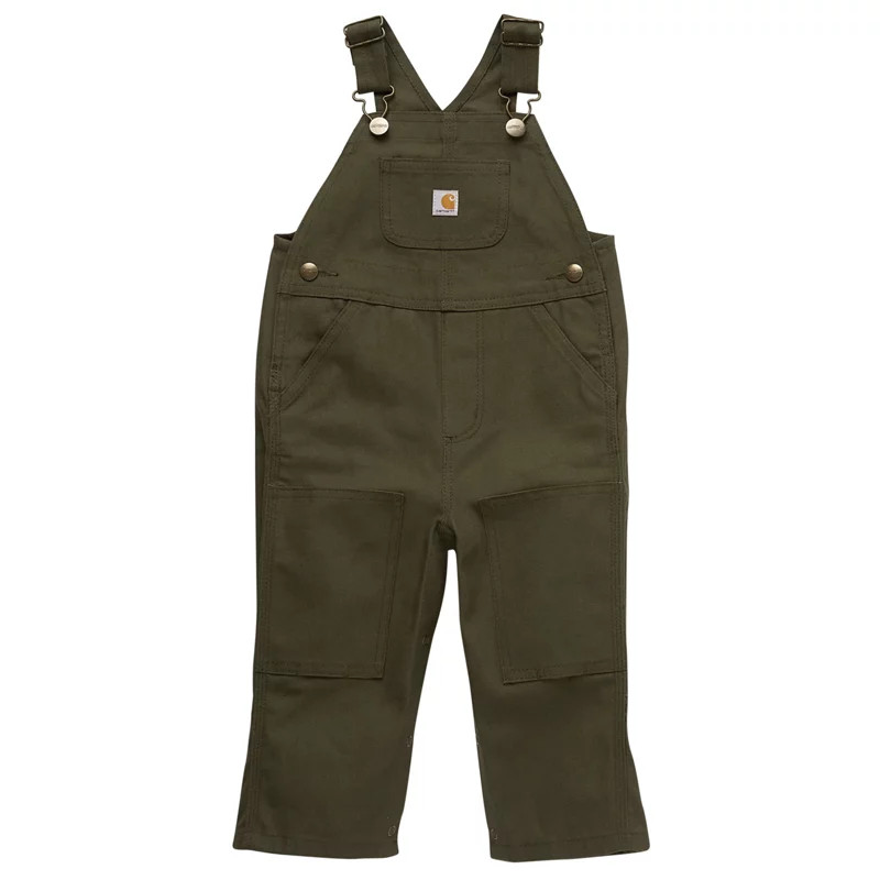 Carhartt Infant Boys' Canvas Bib Loose Fit Overalls Olive, 3 Months Infant - Men's Work Over/Coveralls at Academy Sports | Academy Sports + Outdoors
