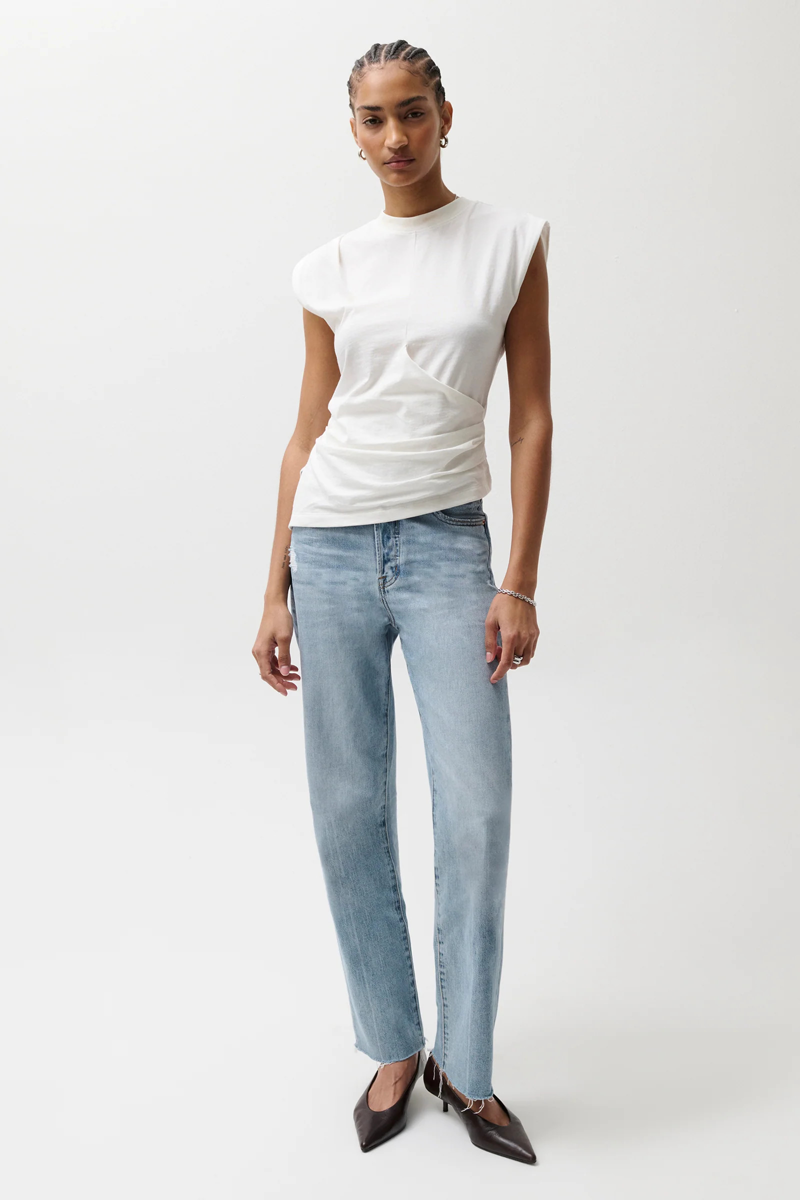 Cassie Super High Rise Straight Jean - Savvy Vintage | Pistola Denim