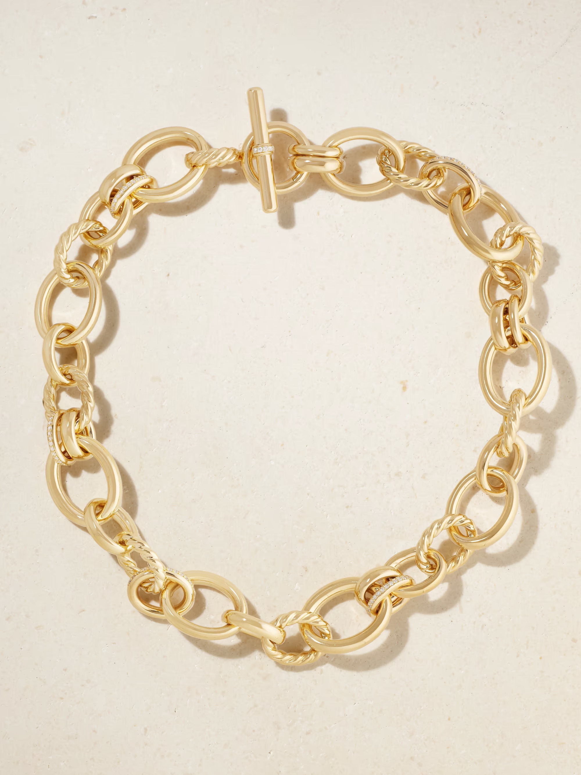 DY Mercer™ 18-karat gold diamond necklace | NET-A-PORTER (US)