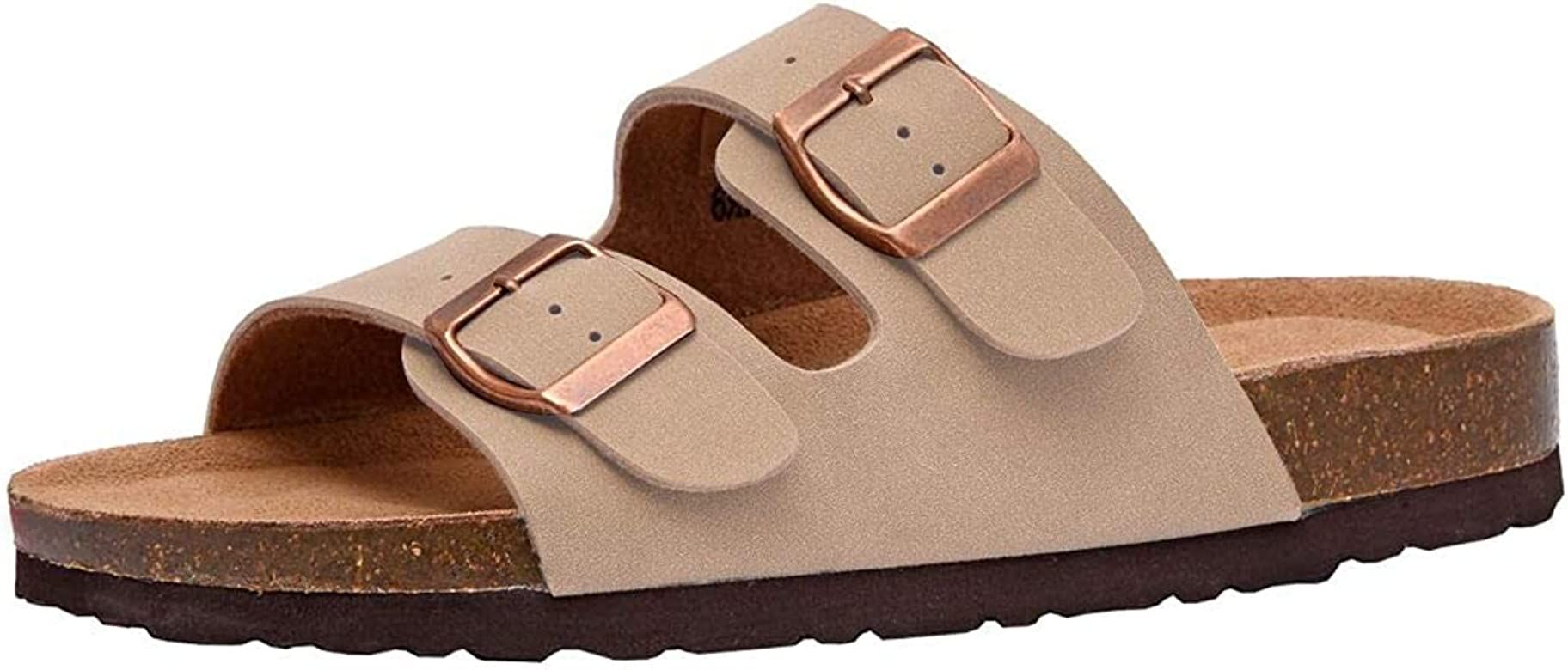CUSHIONAIRE Women's Lane Cork Footbed Sandal with +Comfort | Amazon (US)