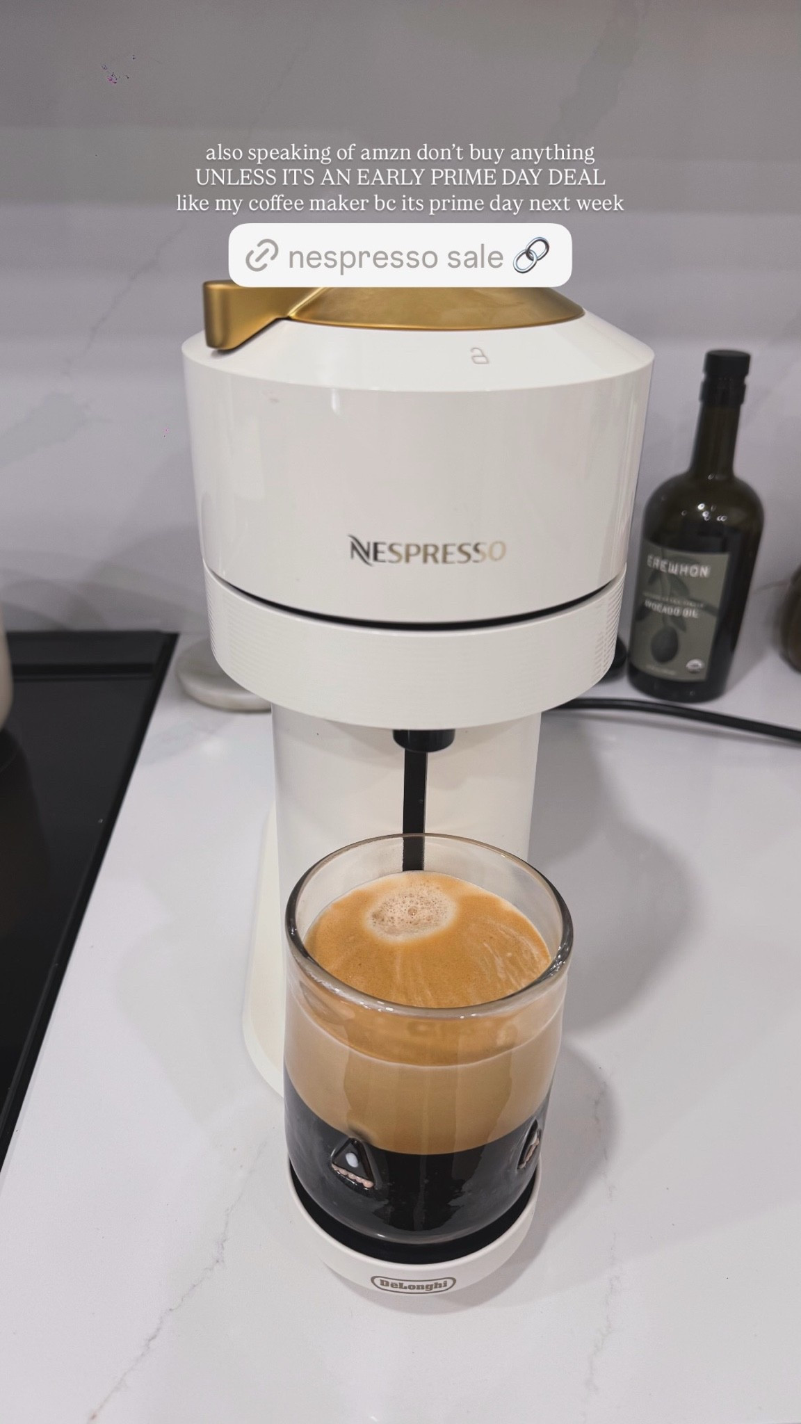 & you girls know i love my nespresso machine & coffee, so linking here for you 🤍☕️