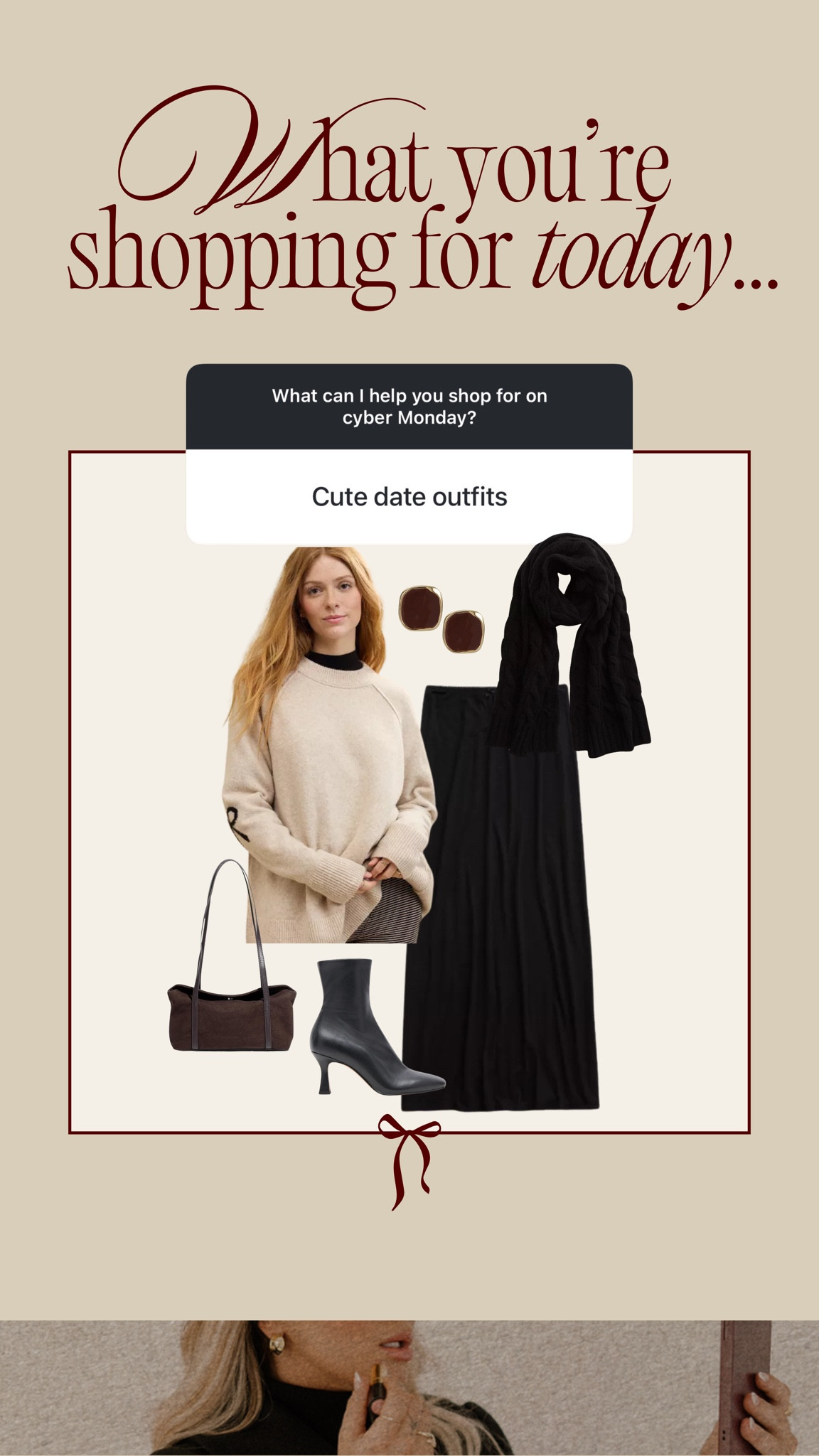 Last day of cyber week sale! Date night outfit idea🖤 #datenight #sale #aerie 

#LTKSaleAlert #LTKCyberWeek #LTKMidsize