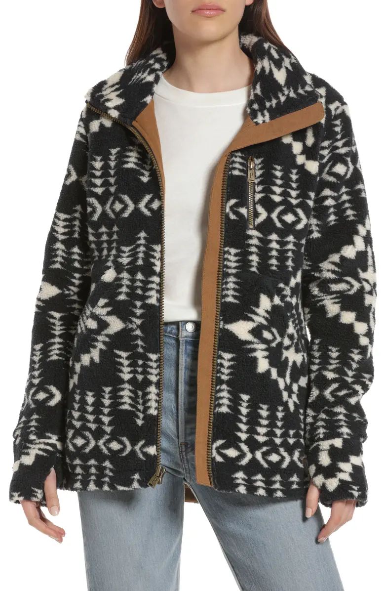 Alder Geo Print Fleece Jacket | Nordstrom