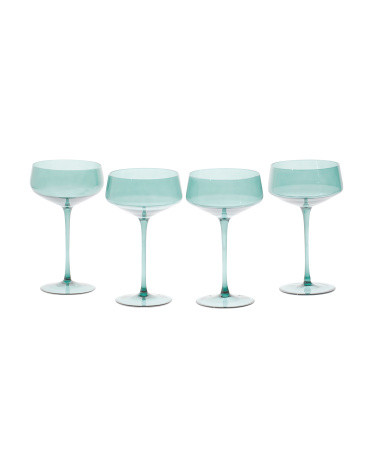 Set Of 4 Coupe Glasses | TJ Maxx