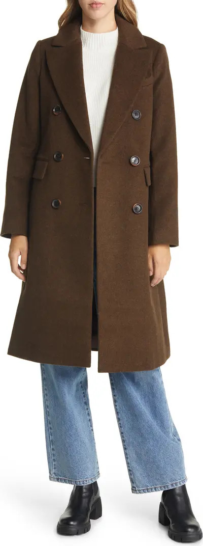 Double Breasted Wool Blend Coat | Nordstrom