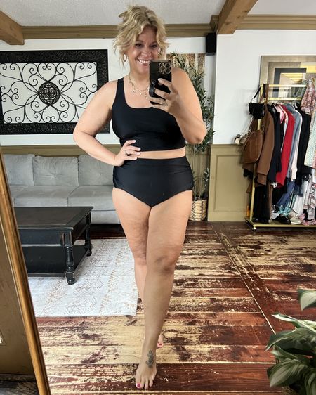 Mid / plus size bikini size 14/16, swim cover up size 12- use code Nicoles15 at checkout; swimwear 

#LTKMidsize #LTKPlusSize #LTKSwim