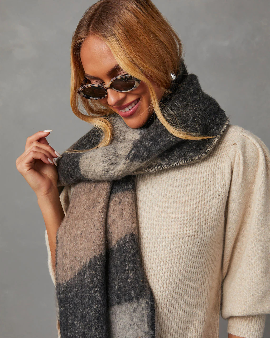 Claire Large Pattern Blanket Scarf | VICI