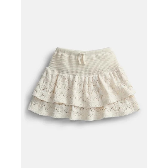 Weekend Academy Girls Pointelle Sweater Skirt, Sizes 4-18 | Walmart (US)