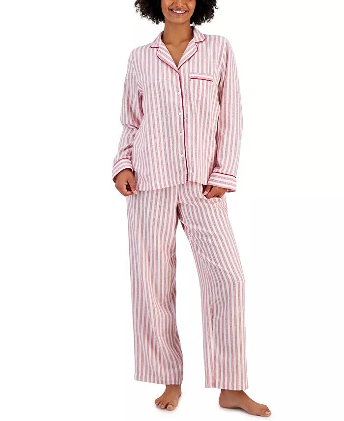 Printed Cotton Flannel Packaged Pajama Set, Created for Macy's | Macy's Canada