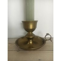 Vintage Brass Chamber Stick | Candle Holder Colonial Williamsburg Style | Etsy (US)