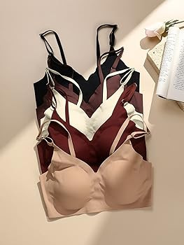 Verdusa Women's 5Pack Padded Seamless Bralettes Bra Camisole Top | Amazon (US)