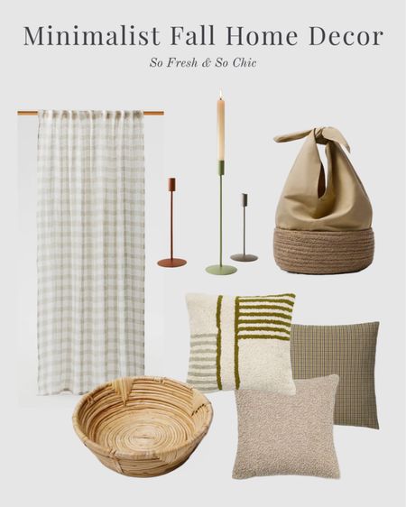 Minimalist Fall home decor finds.
-
Neutral home decor - checked linen curtains - woven basket with fabric handles - woven rattan basket - plaid cushion covers - shearling cushion covers - striped throw pillows - minimalist candle holders - affordable Fall decor - Mango - affordable living room decor - neutral living room decor

#LTKunder100 #LTKhome #LTKSeasonal